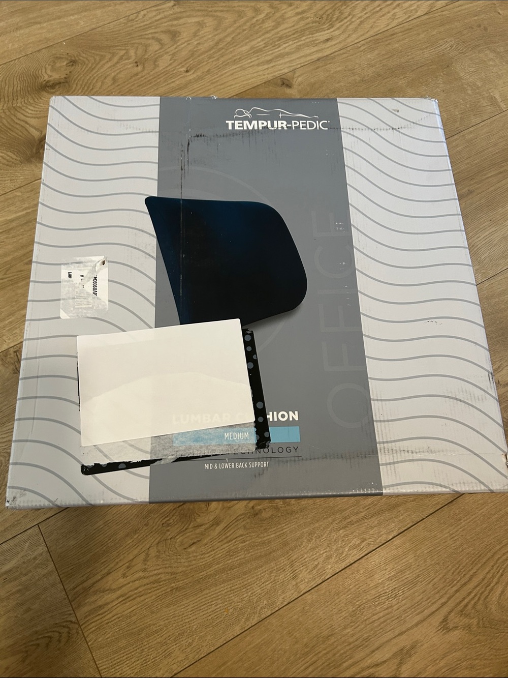TEMPUR-Pedic Standard Lumbar Cushion Medium, Navy, NWOT, floor sample